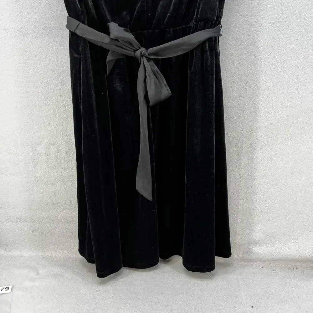 Draper James Dress Women's 2XL Black V-Neck Sleeveless Classic Little Black NWT - Picture 7 of 14